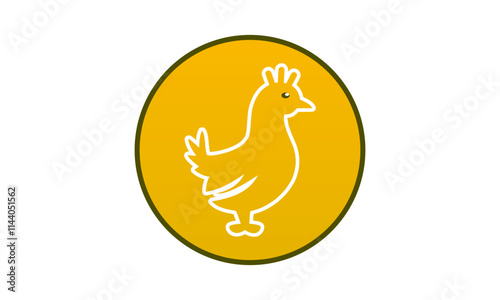 chicken, rooster, poultry, icon, bird, graphic, hen, symbol, food, sign,