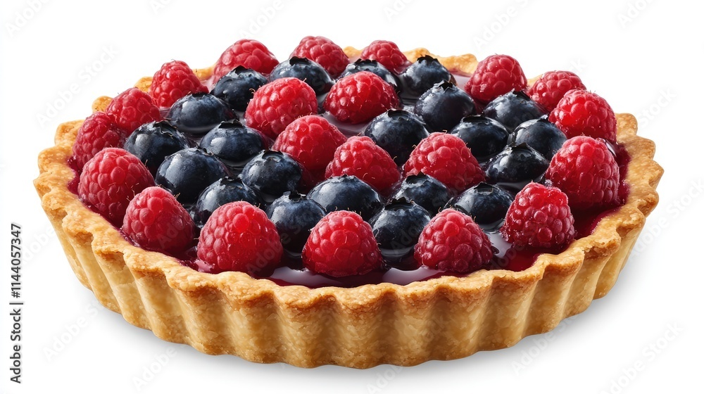 Delicious berry tart featuring fresh blueberries strawberries and raspberries in a crisp pastry crust perfect for desserts and celebrations