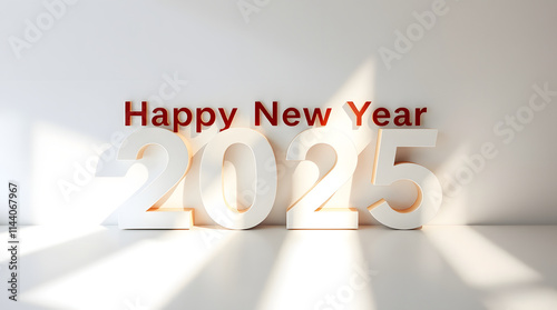 Happy new year 2025 card template