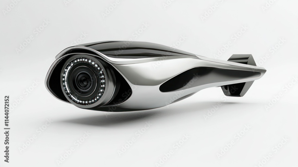 Futuristic Advanced High Tech CCTV Camera Model Futuristic Advanced High Tech CCTV Camera Model