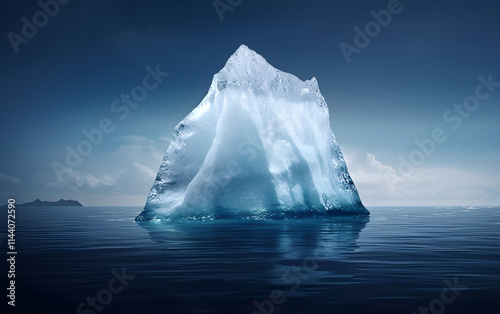 Tip of the iceberg in the sea