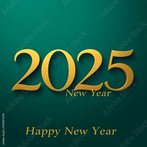 Happy new year 2025 card template