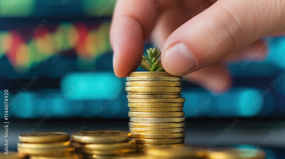 Diversifying your investments and savings to create consistent and effective returns over the long term. Investing for financial freedom and retirement concept. Diversifying your investments and savings to create consistent and effective returns over the long term. Investing for financial freedom and retirement concept.