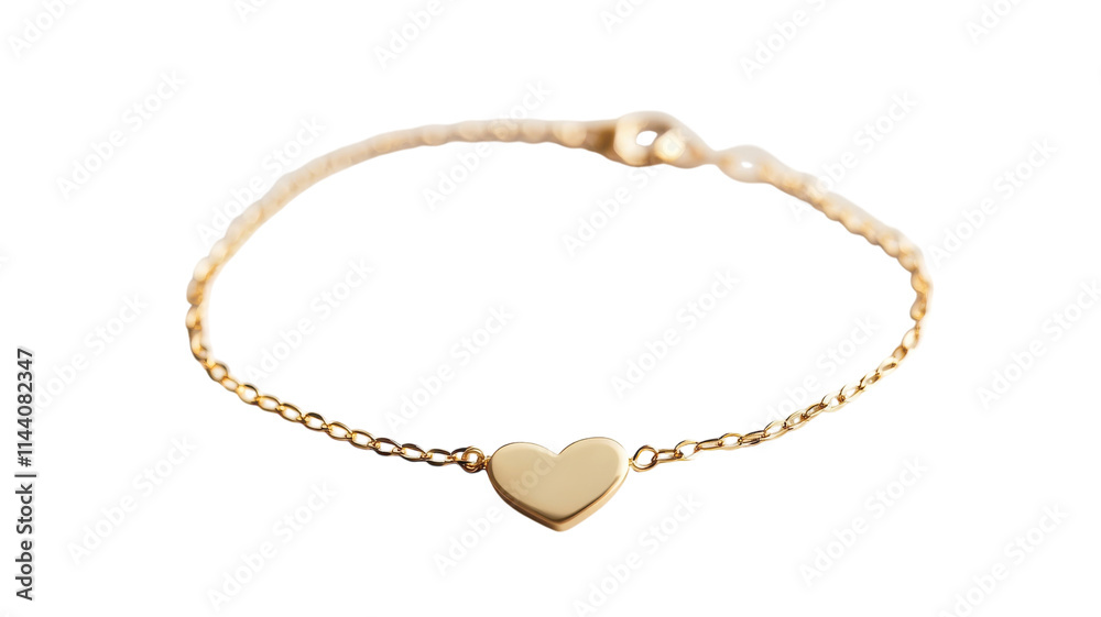 Elegant Gold Bracelet Featuring a Charming Heart Design Perfect for Gifts and Everyday Wear. Elegant Gold Bracelet Featuring a Charming Heart Design Perfect for Gifts and Everyday Wear.