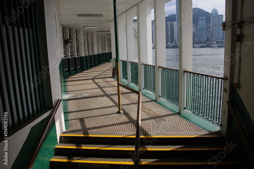 Stairway in Star Ferry, Hong Kong