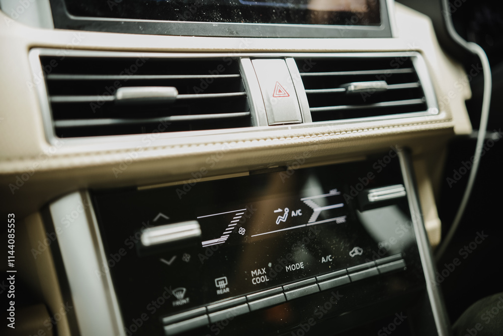 Fototapeta premium car air conditioner panel