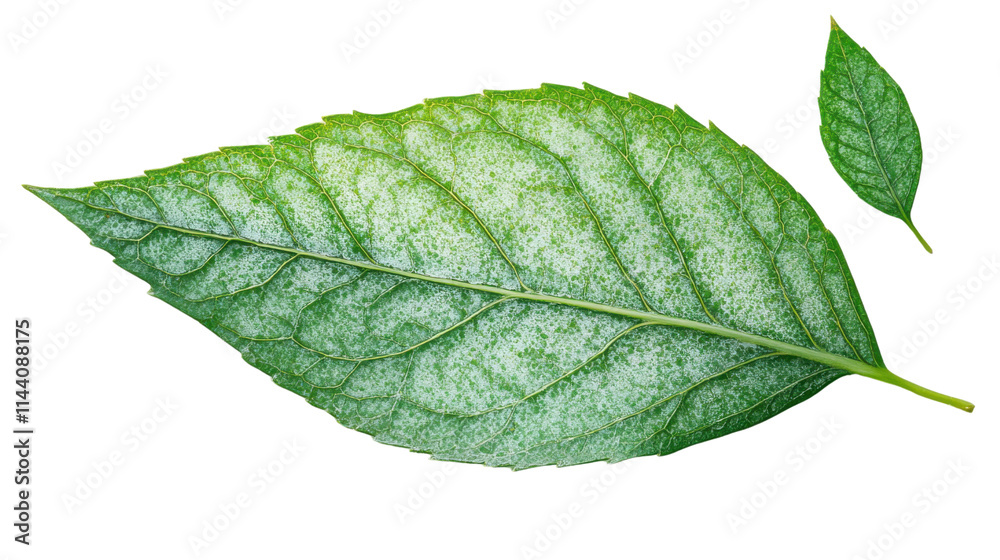 Obraz premium green leaf isolated on white background