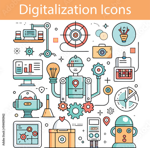 digitalization icons 