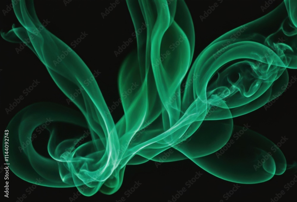 Naklejka premium A dramatic image of swirling smoke and flames