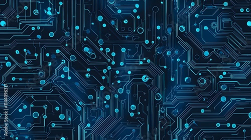 Seamless Blue Quantum Circuits in Vector Format