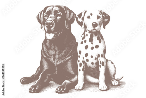 dog vector illustration
