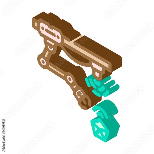 cyber physical systems industry 4 isometric icon vector. cyber physical systems industry 4 sign. isolated symbol illustration