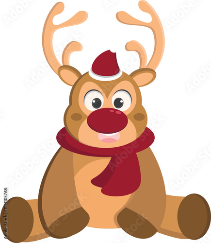 "The chubby reindeer on Christmas Day."