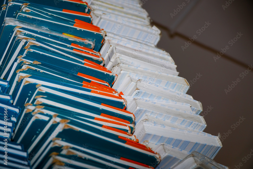 Obraz premium Books are stacked