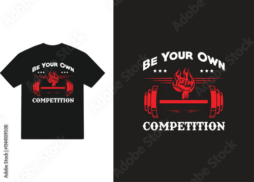 Gym t shirt design and quotes