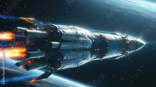 Wallpaper Mural Satellite-Launching Rocket-Like Mechanical Body. Torontodigital.ca