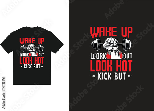 Gym t shirt design and quotes