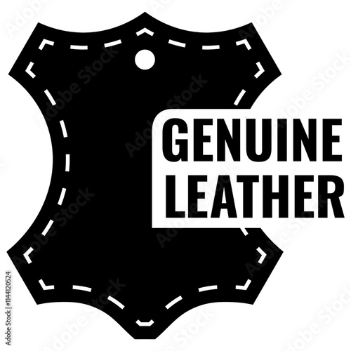 Genuine Leather Badge or Tag