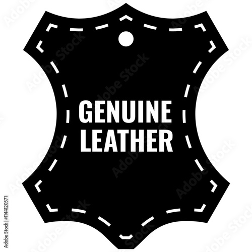 Genuine Leather Badge or Tag