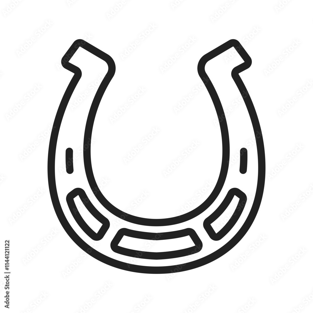 Horse Shoe icon vector image. Suitable for mobile apps, web apps and print media. Horse Shoe icon vector image. Suitable for mobile apps, web apps and print media.