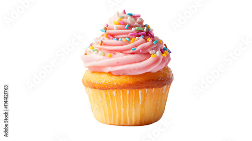 Cupcake on Transparent Background, Isolated	