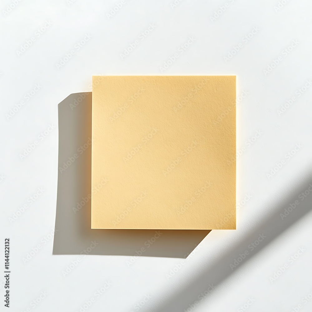 Blank yellow sticky note pad on white background with shadow. Blank yellow sticky note pad on white background with shadow.