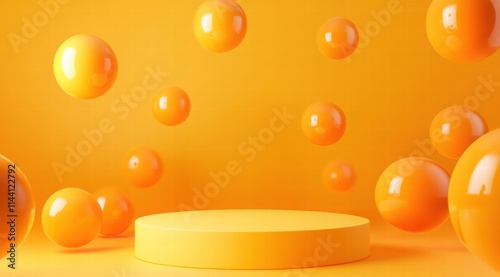 yellow podium