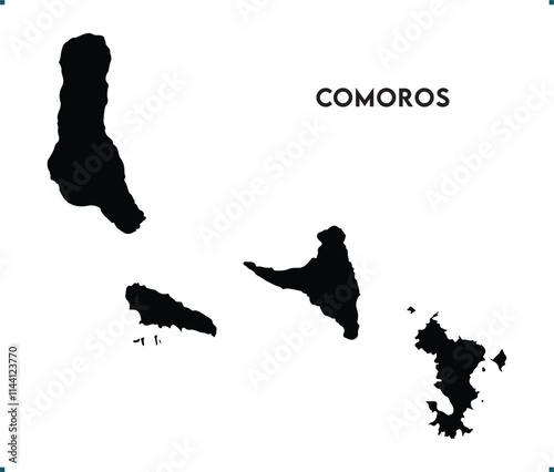 Comoros icon vector design, Comoros Logo design, Comoros's unique charm and natural wonders, Use it in your marketing materials, travel guides, or digital projects, Comoros map logo vector