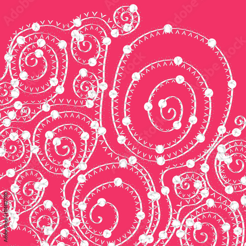 Pink background with swirls for presentations, websites, postcards, invitations