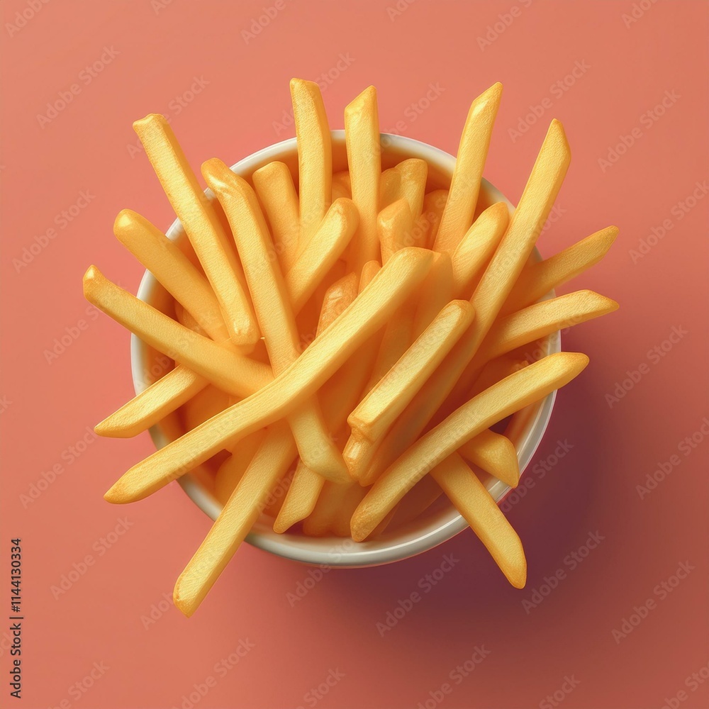 A bowl of french fries is shown in a close up A bowl of french fries is shown in a close up