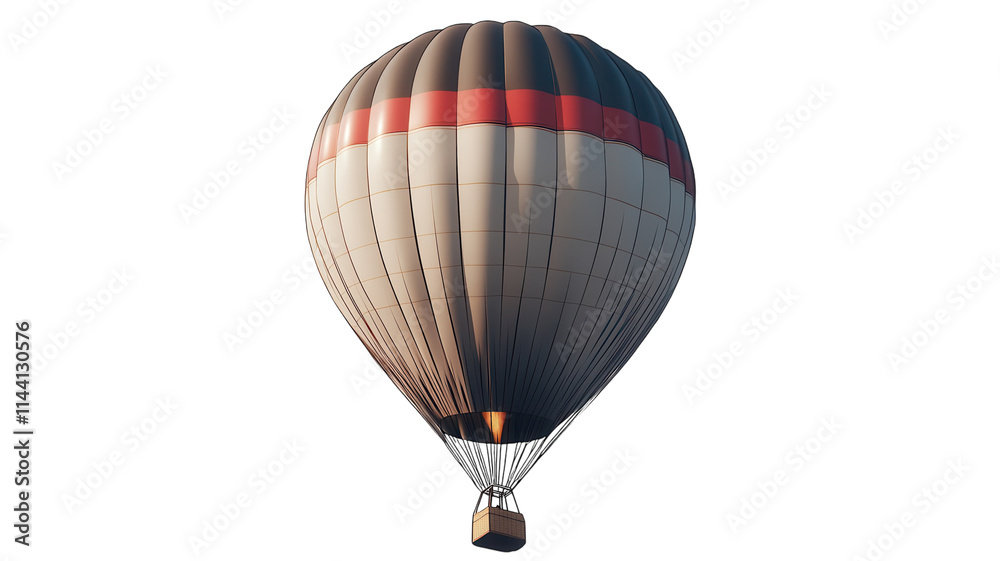 A colorful hot air balloon lifting off against a clear sky during a calm morning at a local festival. A colorful hot air balloon lifting off against a clear sky during a calm morning at a local festival.