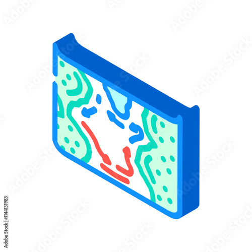 map of ocean currents world ocean isometric icon vector. map of ocean currents world ocean sign. isolated symbol illustration