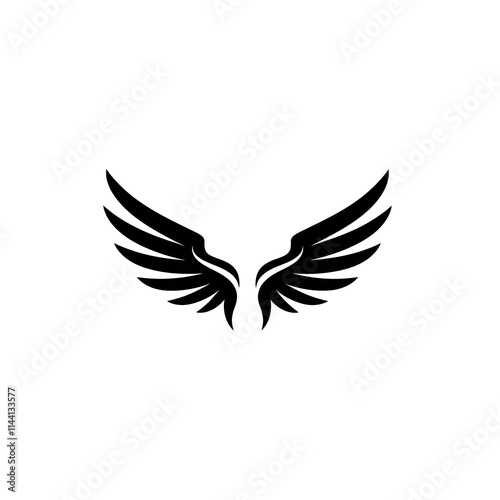 black wing transparent background image, png image