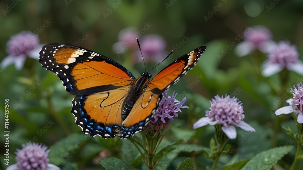 Obraz premium butterfly on flower