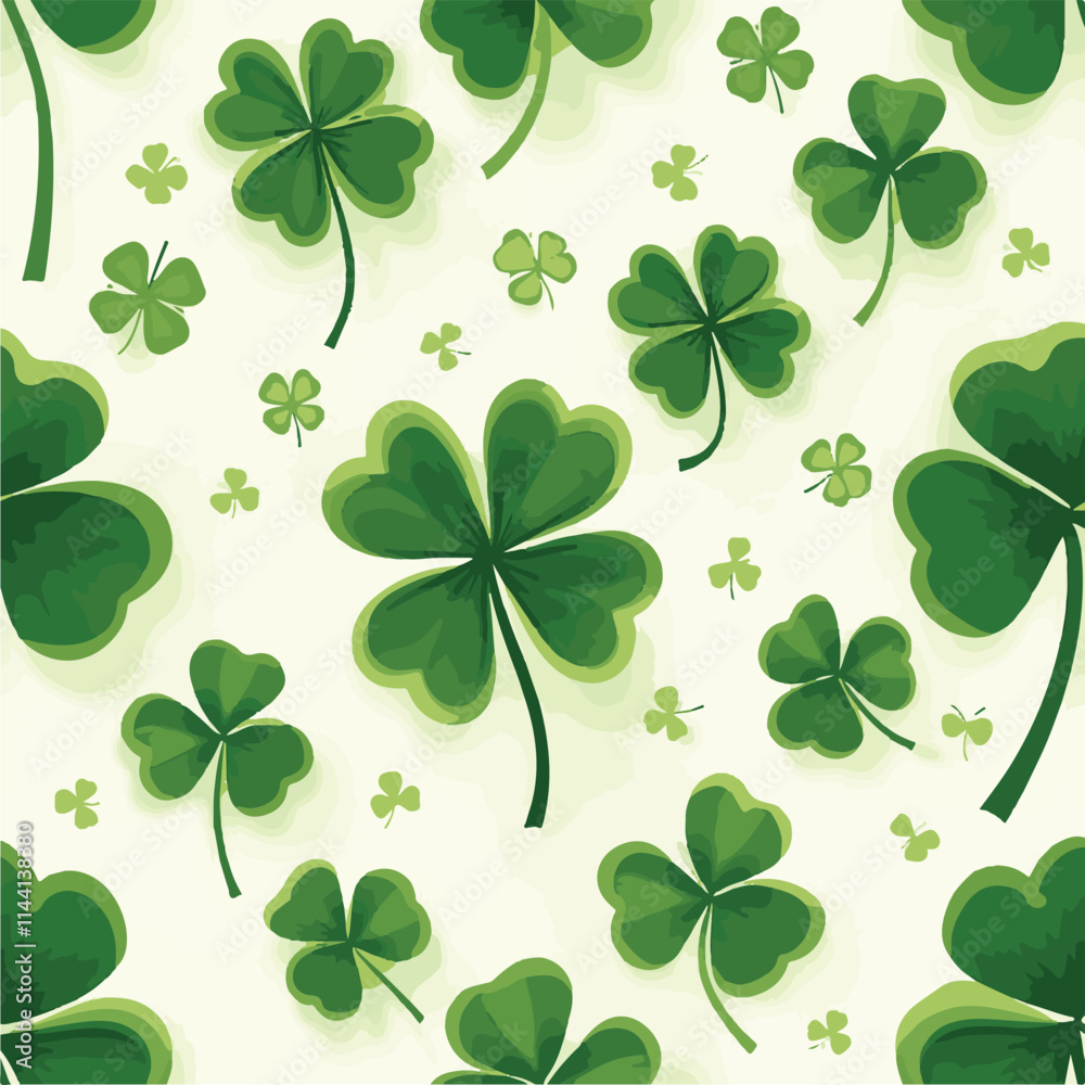 seamless shamrock background
