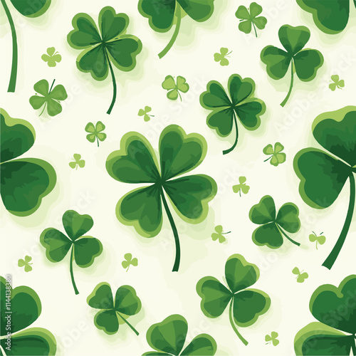 seamless shamrock background
