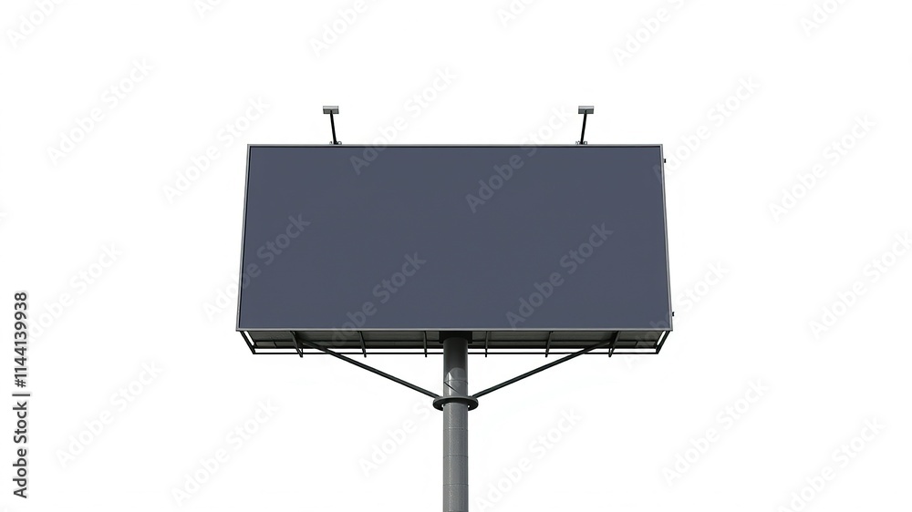 Obraz premium blank billboard isolated on white