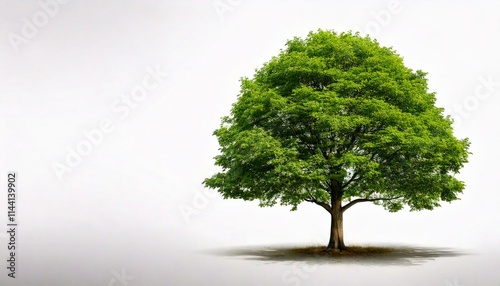A tree on a white background. Environment and nature concept. graphic resource. 