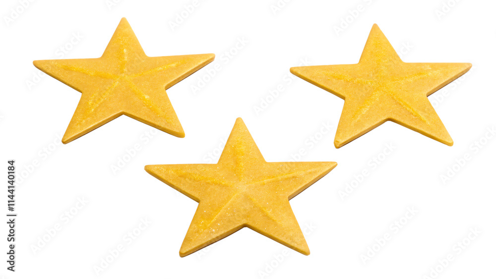 Golden Star Set for Decoration