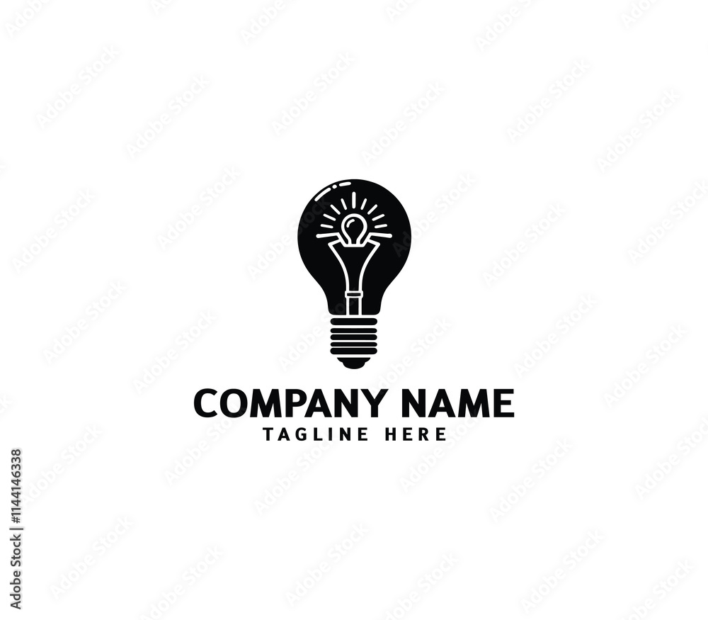 Vector technology bulb logo design. Tech lightbulb logo designs concept. technology, bulb logo design Vector technology bulb logo design. Tech lightbulb logo designs concept. technology, bulb logo design