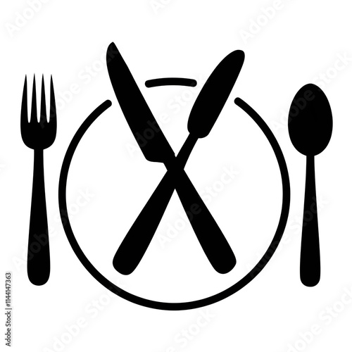 Silhouette image of a fastfood icon set 