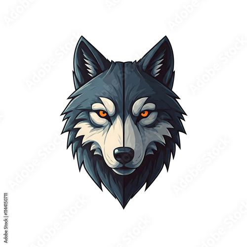 wolf head vector, png transparent