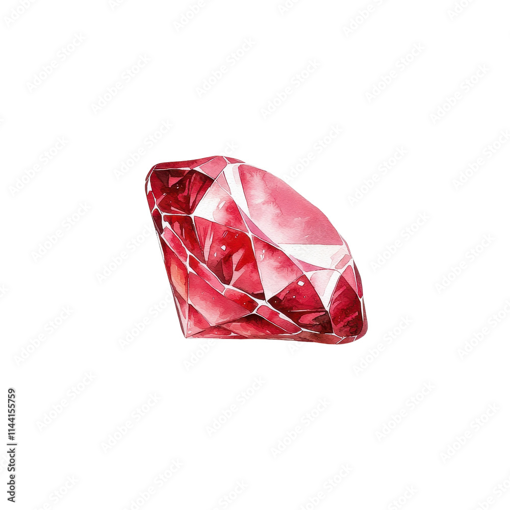 Watercolor Diamond on Velvet Background Watercolor Diamond on Velvet Background