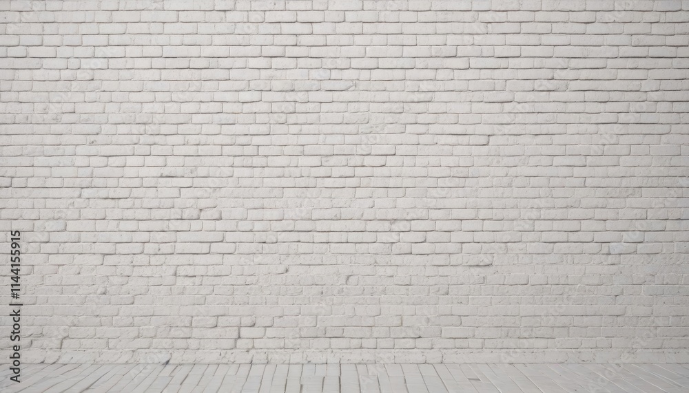 Clean white brick wall, uniform rectangular bricks, modern, brickwork, design Clean white brick wall, uniform rectangular bricks, modern, brickwork, design