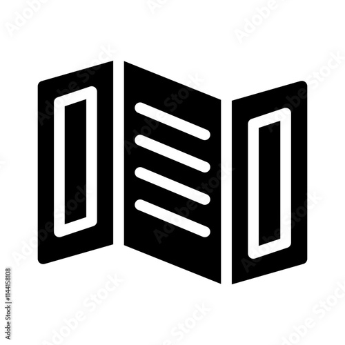 Handout glyph icon