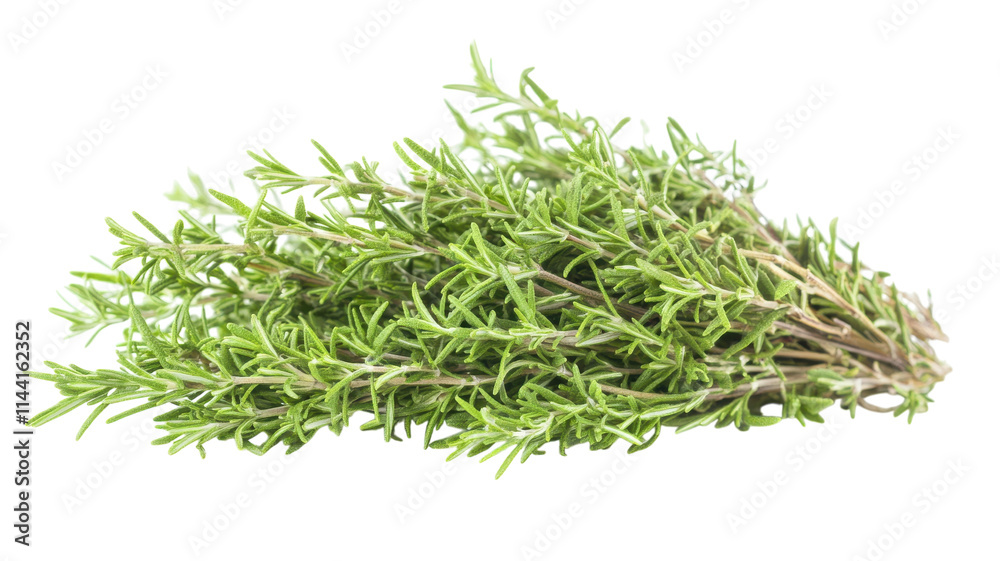 Fresh Rosemary Bunch with Delicate Leaves Perfect for Gourmet Cooking and Herbal Remedies. Fresh Rosemary Bunch with Delicate Leaves Perfect for Gourmet Cooking and Herbal Remedies.
