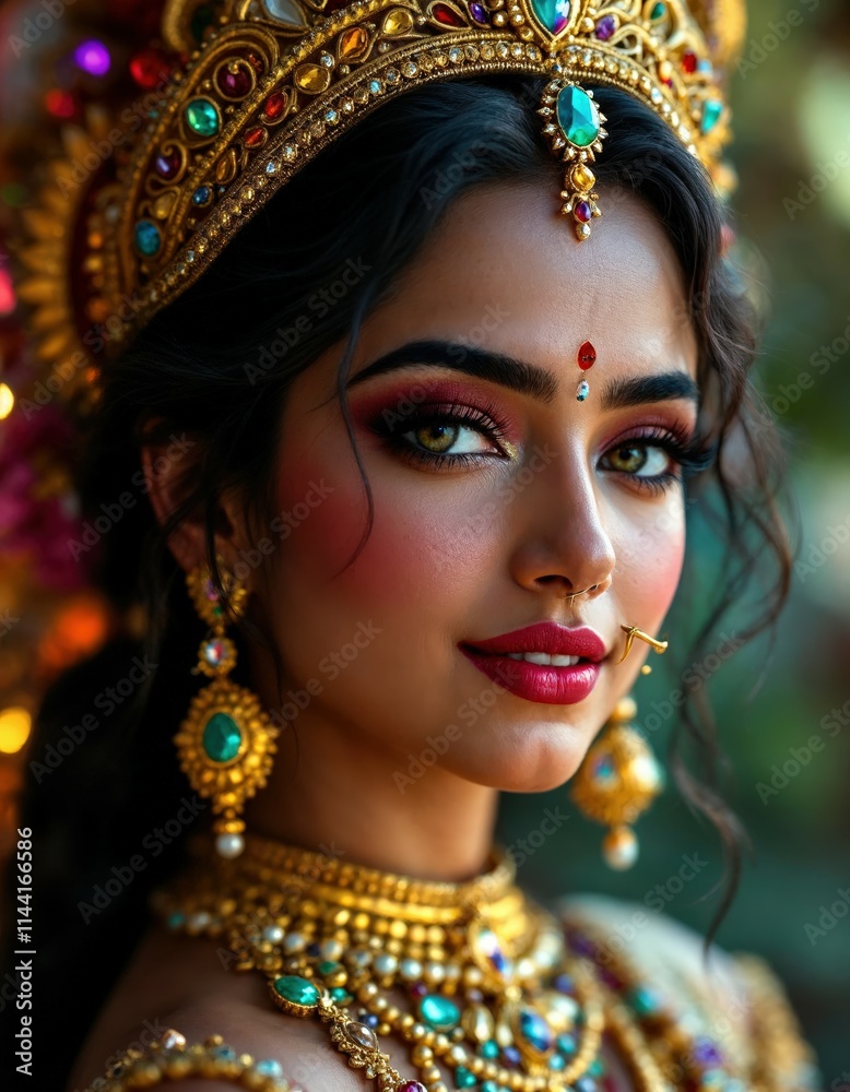 Fototapeta premium Ma Durga or the Indian festival in Bengal 