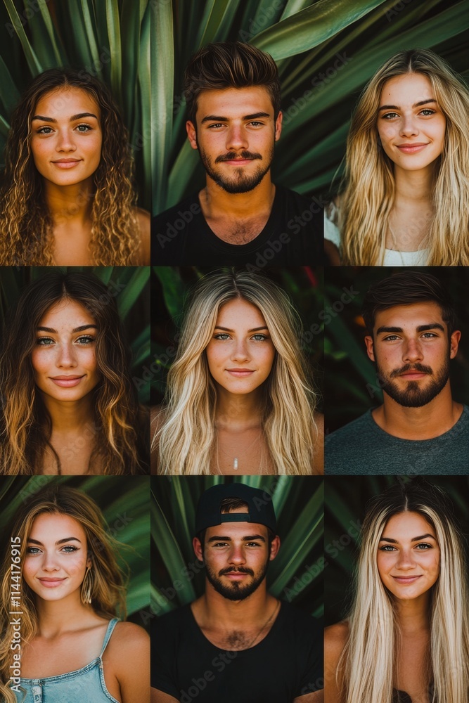 Collage of Diverse, Smiling Faces A Group of People Represents Different Backgrounds Collage of Diverse, Smiling Faces A Group of People Represents Different Backgrounds