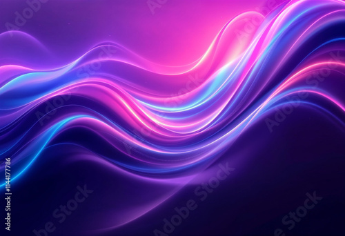 Wallpaper Mural Abstract radiant wave design, elegant neon theme for banners, posters Torontodigital.ca