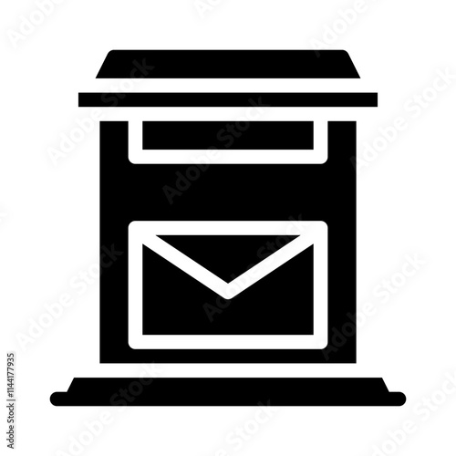 Mailbox glyph icon